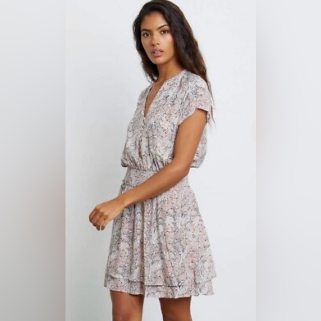 Rails Karla Watercolor Snakeskin Dress Size Small